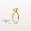 Liora Muse 3CT Round Solitaire Lab-grown Diamond Channel Set Engagement Ring in 10K Solid Gold