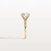 Liora Muse 3CT Round Solitaire Lab-grown Diamond Channel Set Engagement Ring in 10K Solid Gold