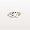 Liora Muse 3CT Round Solitaire Lab-grown Diamond Channel Set Engagement Ring in 10K Solid Gold