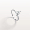 Liora Muse 1CT Pear Lab Diamond Engagement Ring–Twisted 10K Gold Band