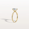 Liora Muse 1CT Pear Lab Diamond Engagement Ring–Twisted 10K Gold Band