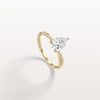 Liora Muse 1CT Pear Lab Diamond Engagement Ring–Twisted 10K Gold Band