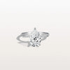 Liora Muse 2CT Pear Lab Diamond Engagement Ring–Twisted 9K Gold Band