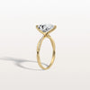 Liora Muse 2CT Pear Lab Diamond Engagement Ring–Twisted 9K Gold Band