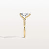 Liora Muse 2CT Pear Lab Diamond Engagement Ring–Twisted 9K Gold Band