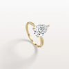 Liora Muse 2CT Pear Lab Diamond Engagement Ring–Twisted 9K Gold Band