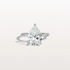 Liora Muse 3CT Pear Lab Diamond Engagement Ring–Twisted 9K Gold Band