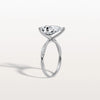Liora Muse 3CT Pear Lab Diamond Engagement Ring–Twisted 9K Gold Band
