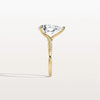 Liora Muse 3CT Pear Lab Diamond Engagement Ring–Twisted 9K Gold Band
