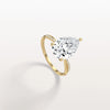 Liora Muse 3CT Pear Lab Diamond Engagement Ring–Twisted 9K Gold Band