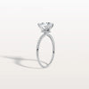 Liora Muse 1CT Pear Lab Diamond Engagement Ring with Pave Band in 10K Solid Gold