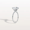 Liora Muse 2CT Pear Lab Diamond Engagement Ring with Pave Band in 10K Solid Gold