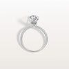 Liora Muse 2CT Pear Lab Diamond Engagement Ring with Pave Band in 10K Solid Gold