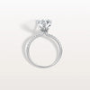 Liora Muse 3CT Pear Lab Diamond Engagement Ring with Pave Band in 10K Solid Gold