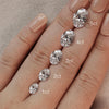Liora Muse Oval Lab Diamond Floral Vine Accent Pavé Engagement Ring in 9K Solid Gold