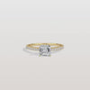 Liora Muse 1CT Lab Grown Asscher Cut Pave Solitaire Engagement Ring in 10K Solid Gold