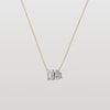 Liora Muse 4CTW Emerald and Pear Cut Lab Diamoned Toi et Moi Necklace