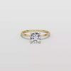 Liora Muse 1.00 Carat Round Cut 4 Prong Lab Grown Diamond Solitaire Ring 9K Gold