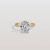 Liora Muse 1CT Emeral Cut Lab Diamond Twisted Engagement Ring In 10K Solid Gold