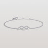 Liora Muse 0.08 Carat Diamond Pavé Infinity Symbol (Horizontal 8) Lab Grown Diamond Bracelet 9k Solid Gold