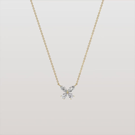 0.5CTW Lab Grown Diamond Butterfly Necklace
