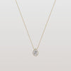 Liora Muse 0.5CT Lab Grown Diamond Teardrop Halo Necklace In 10K Solid Gold