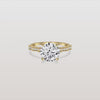 Liora Muse 2CT Round Solitaire Lab-grown Diamond Channel Set Engagement Ring in 10K Solid Gold