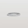 Liora Muse 1.90 Carat Oval Cut U Prong (Bullhead-Shape Prong) Full Eternity Lab Grown Diamond Ring 10k Solid Gold