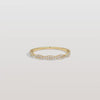 Liora Muse 0.16 Carat Twisted Pave Lab Grown Diamond Stackable Bridal Ring Band 9k Solid Gold