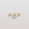 Liora Muse 1CT Oval Cut Lab Diamond Twisted Engagement Ring In 10K Solid Gold