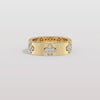 Liora Muse 0.26 Carat Four-Leaf Clover Lab Grown Diamond Ring Band 10k Gold