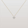 Liora Muse 0.75CTW Lab Diamond Petite Flower Pendant Necklace In 10K Solid Gold