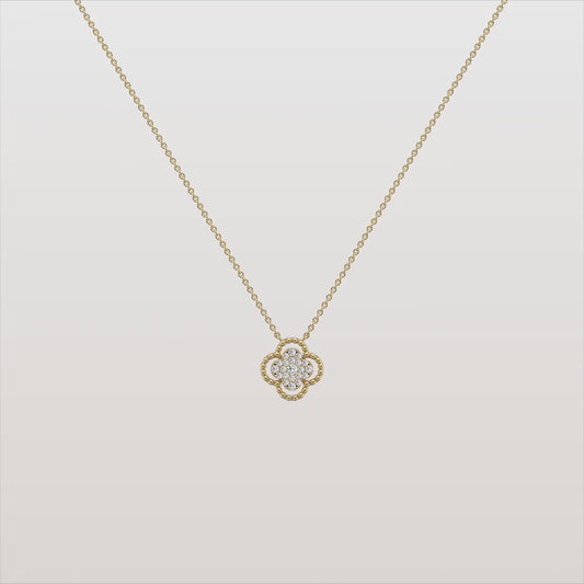 Lab Grown Diamond Clover Pendant Necklace – Lucky & Elegant Fine Jewelry