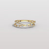Liora Muse 9K Solid Gold Crisscross Lab-Grown Diamond Ring