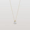 Round Lab Grown Diamond Pendant Necklace – Classic Solitaire Necklace