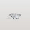 Liora Muse 4.00 Carat Radiant and Pear Cut (2.00 Carat Each) Toi et Moi Lab Grown Diamond Ring in 9k Gold