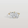 Liora Muse 6.00 Carat Radiant and Pear Cut (3.00 Carat Each) Toi et Moi Lab Grown Diamond Ring in 9k Gold