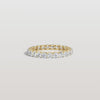 Liora Muse 1.90 Carat Oval Cut U Prong (Bullhead-Shape Prong) Full Eternity Lab Grown Diamond Ring 10k Solid Gold