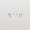 Lab Grown Diamond Rope Bow Stud Earrings