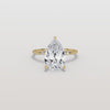 Liora Muse 3CT Lab-Grown Diamond Pear Engagement Ring in 10K Solid Gold