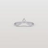 Liora Muse 0.23 Carat V Shape Stackable Lab Grown Diamond Chevron Ring 9K Solikd Gold