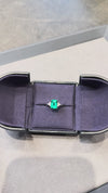 Colombian Emerald Ring 2.2ct Oval Emerald 7x9mm 925 Silver 18K Gold Plated Vintage Statement Ring