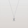 Liora Muse 2CT Emerald Cut Lab Diamond Pendant Necklace In 10K Solid Gold
