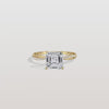 Liora Muse 2CT Asscher Cut Lab Diamond Twisted Engagement Ring In 10K Solid Gold