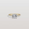 Liora Muse 2CT Lab Grown Asscher Cut Pave Solitaire Engagement Ring in 10K Solid Gold