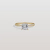 Liora Muse 1CT Asscher Cut Lab Diamond Twisted Engagement Ring In 10K Solid Gold