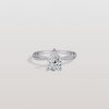 Liora Muse 1CT Pear Lab Diamond Engagement Ring–Twisted 10K Gold Band
