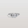 Liora Muse 1.00 Carat Radiant Cut Lab Grown Diamond Ring with 4 Baguette Cut Side Stones 9k Gold