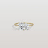 Liora Muse 2.00 Carat Radiant and Pear Cut (1.00 Carat Each) Toi et Moi Lab Grown Diamond Ring in 9k Gold