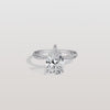 Liora Muse 2CT Pear Lab Diamond Engagement Ring–Twisted 9K Gold Band